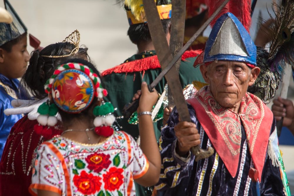 Danzantes con machetes, San Pedro Amuzgos