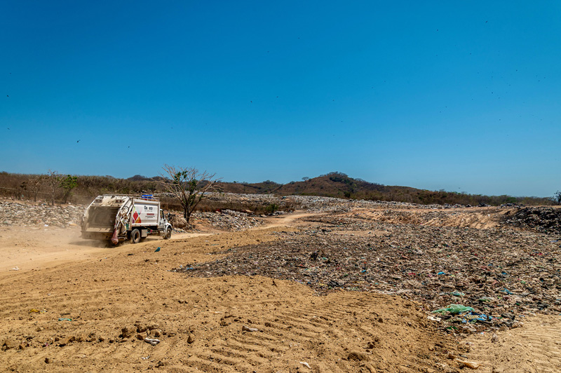 The San Pedro Mixtepec landfill measures 6.