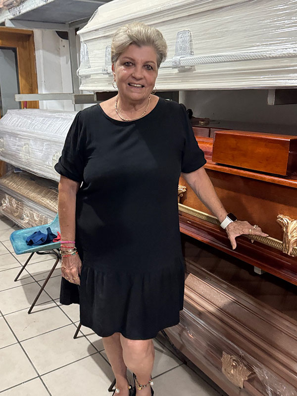 Victoria Eugenia Martínez Itubarría, Funerales Díaz